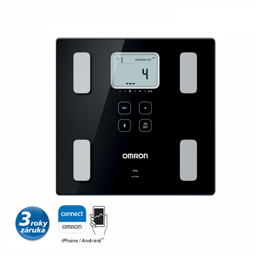 OMRON VIVA (BF-222T) monitor skladby lidského těla s osobní váhou s Bluetooth pripojením Android/iOS zařízení